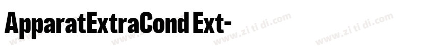 ApparatExtraCond Ext字体转换